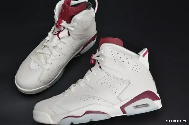 Rep Maroon Jordan Air 384664-116 white 6 Retro 0325